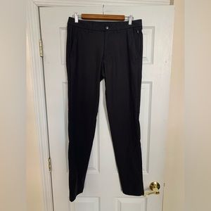 Lululemon Black Trousers with Zip Pockets - L